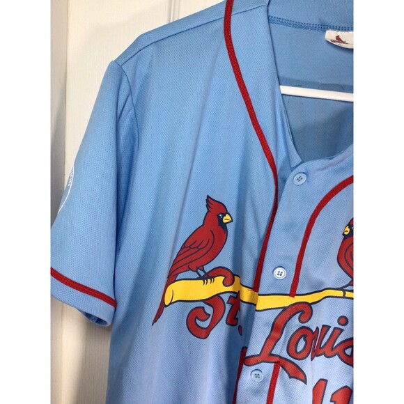 St. Louis Cardinals DeJong Old Dominion Freight Blue Stadium Giveaway XL Jersey - Picture 3 of 16